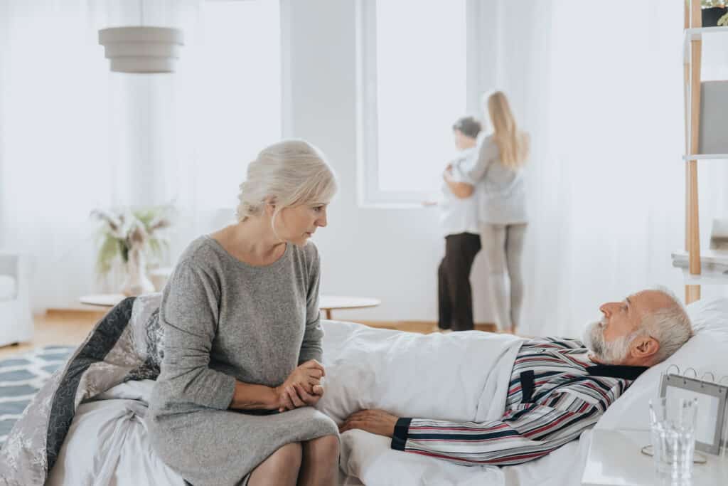 Supprting sick husband